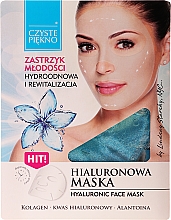Парфумерія, косметика Маска для обличчя з гіалуроновою кислотою - Czyste Piekno Hyaluronic Face Mask