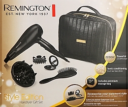 Набір з феном - Remington Style Edition Hairdryer Gift Set D3195GP — фото N2