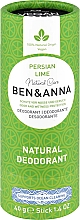 Парфумерія, косметика Дезодорант на основі соди "Persian Lime" (картон) - Ben & Anna Natural Care Persian Lime Deodorant Paper Tube