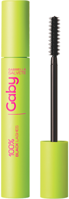 Тушь для ресниц удлиняющая - Gabriella Salvete Gaby 100% Black Lashes Mascara — фото N1