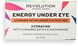 Патчі для очей - Revolution Skincare Good Vibes Energy Cannabis Sativa Eye Patch Set — фото N2