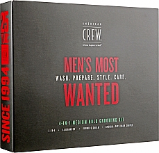 Набор - American Crew Men's Most Wanted (shm/250ml + cr/50g + spray/100ml + balm/7.4ml)  — фото N2