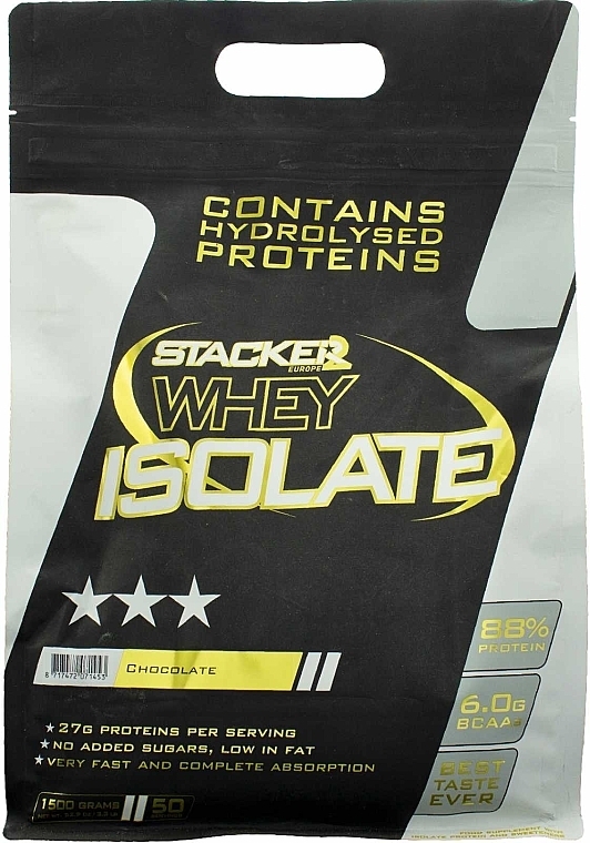 Изолят сывороточного протеина, ваниль - Stacker2 Europe Whey Isolate Vanilla — фото N1