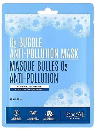 Маска для обличчя - Soo'AE O2 Bubble Anti-pollution Mask — фото N1