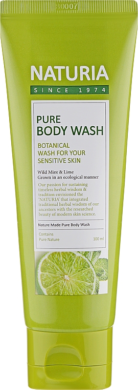 Гель для душу - Naturia Pure Body Wash Wild Mint & Lime — фото N1