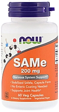 Капсулы "S-аденозилметионин", 200 мг - Now Foods SAMe, 200mg — фото N2