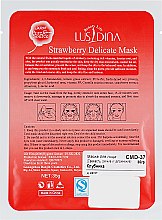 Тканевая маска для лица с экстрактом клубники - Dizao Lusidina Pure Source Strawberry Delicate Mask — фото N2