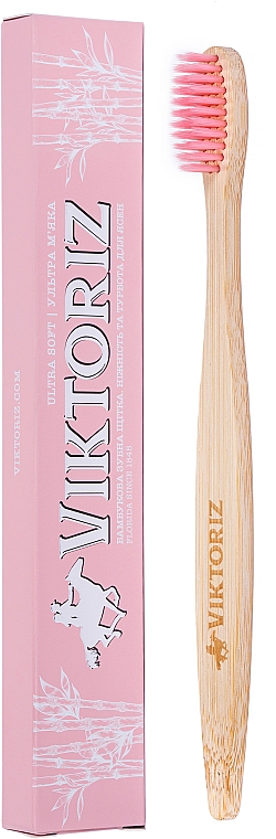ПОДАРУНОК! Бамбукова зубна щітка "Ніжність і турбота для ясен" - Viktoriz Florida — фото N1