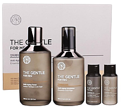 Духи, Парфюмерия, косметика Набор - The Face Shop The Gentle For Men Anti Ageing Special Set (emuls/130ml + toner/140ml + emuls/32ml + toner/32ml)