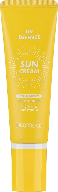 Солнцезащитный крем для лица - Deoproce Uv Deffence Sun Cream Spf50+ Pa+++  — фото N1