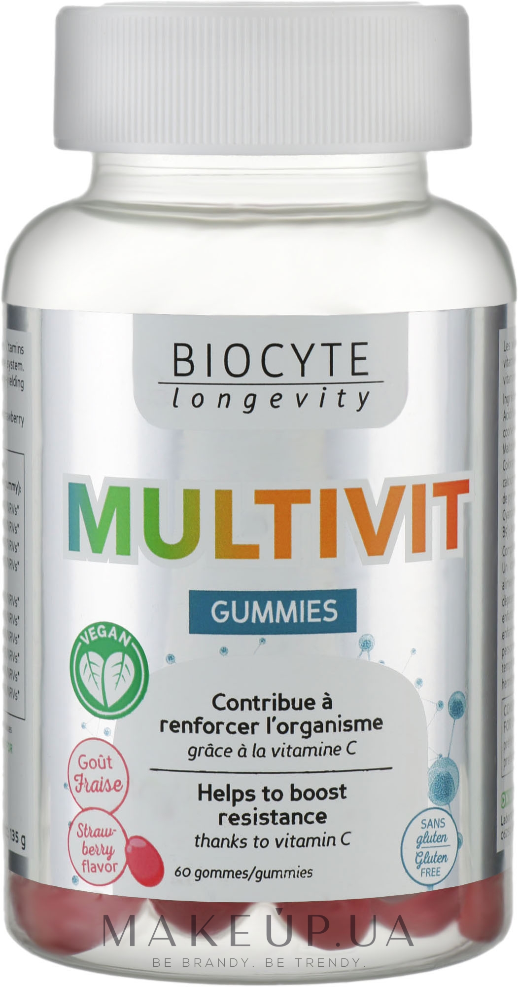 Biocytе 9 Вітамінів & Мінерали: Для правильного функціонування організму (у формі цукерок) - Biocyte Multivit Gummies — фото 60шт