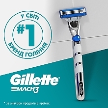 Сменные кассеты для бритья, 5 шт. - Gillette Mach 3 Turbo 3D Motion — фото N7