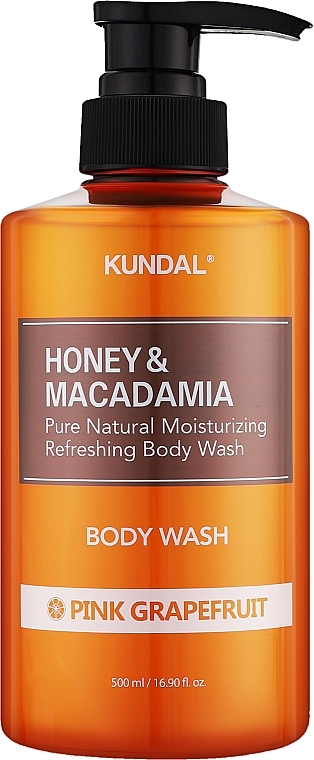 Гель для душа "Розовый грейпфрут" - Kundal Honey & Macadamia Body Wash Pink Grapefruit — фото N3