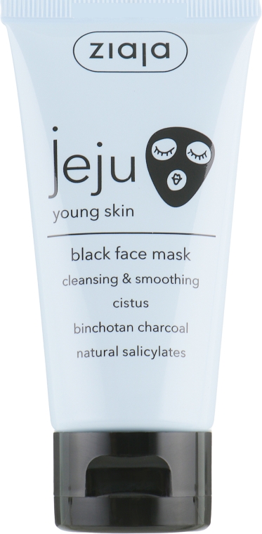 Чорна маска для обличчя з екстрактом м'яти, граната і чорної смородини - Ziaja Jeju — фото N2