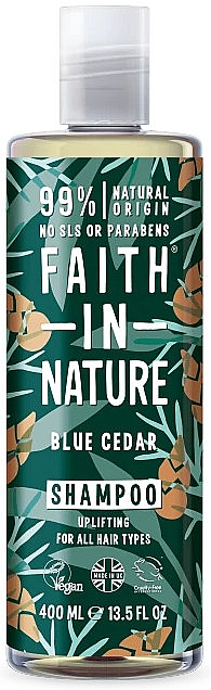 Шампунь для всіх типів волосся "Блакитний кедр" - Faith In Nature Blue Cedar Shampoo — фото N1