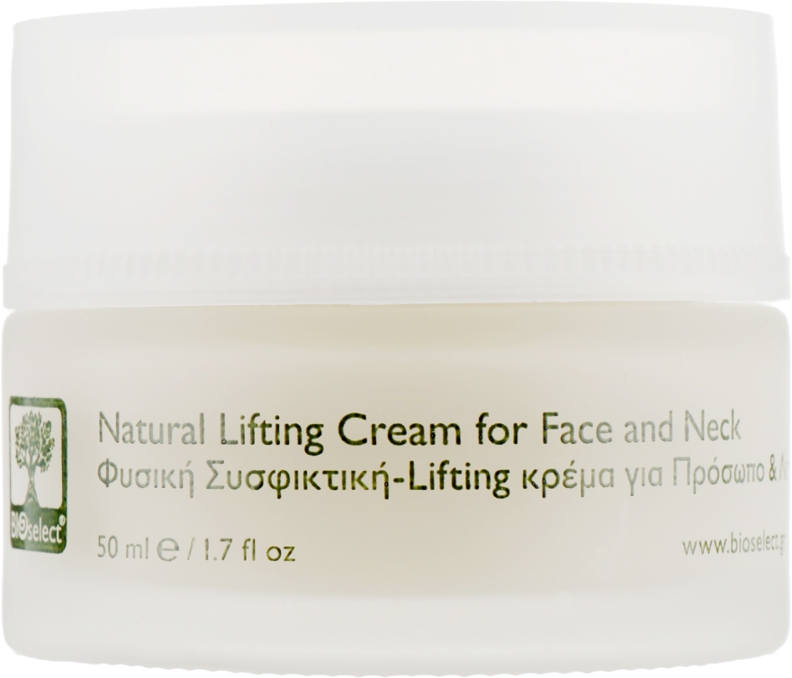 Крем-лифтинг для лица и шеи с диктамелией, гибискусом и маслом кунжута - BIOselect Natural Lifting Cream For Face And Neck