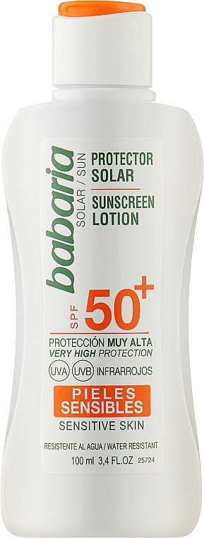 Солнцезащитный лосьон для тела - Babaria Sunscreen Lotion Spf50  — фото N1