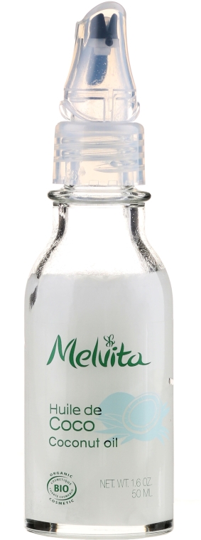 Органічна кокосова олія для волосся - Melvita Coconut Oil — фото N1