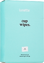 Салфетки для чистки менструальных чаш, 10 шт. - Lunette Cupwipes Cleaning Wipes — фото N1
