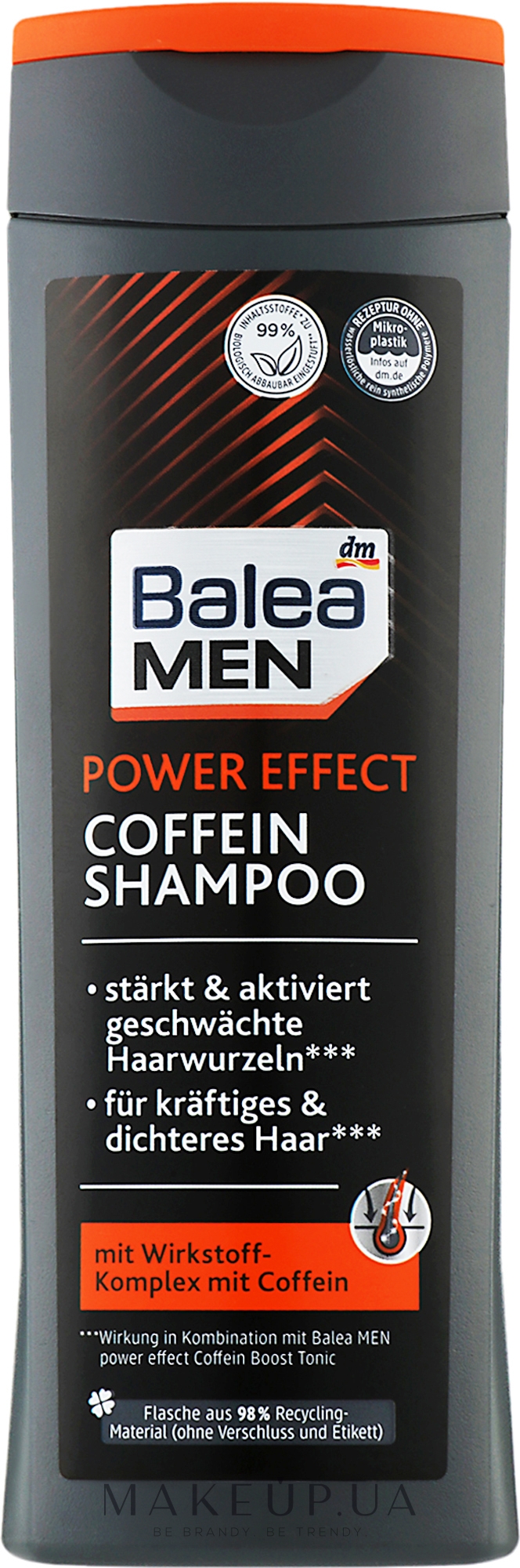 Мужской шампунь для волос - Balea Men Power Effect Coffein Shampoo — фото 250ml