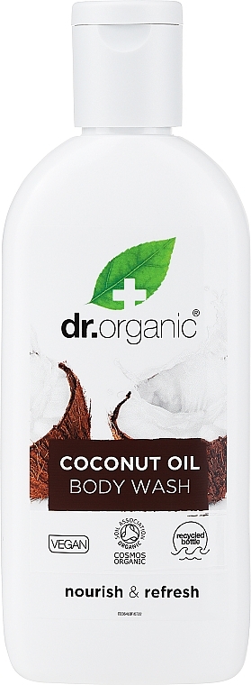 Органическое средство для мытья тела с кокосовым маслом - Dr. Organic Bioactive Skincare Organic Coconut Virgin Oil Body Wash — фото N1