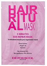 Парфумерія, косметика Маска для волосся - Dermacol Hair Ritual 5 Minutes SOS Repair Mask
