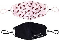 Маска для лица, 2 шт. - Makeup Revolution X Friends Re-Useable Fabric Face Covering 2 Pack — фото N1