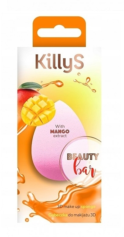 Спонж для макіяжу з екстрактом манго - Killys Beauty Bar 3D — фото N1