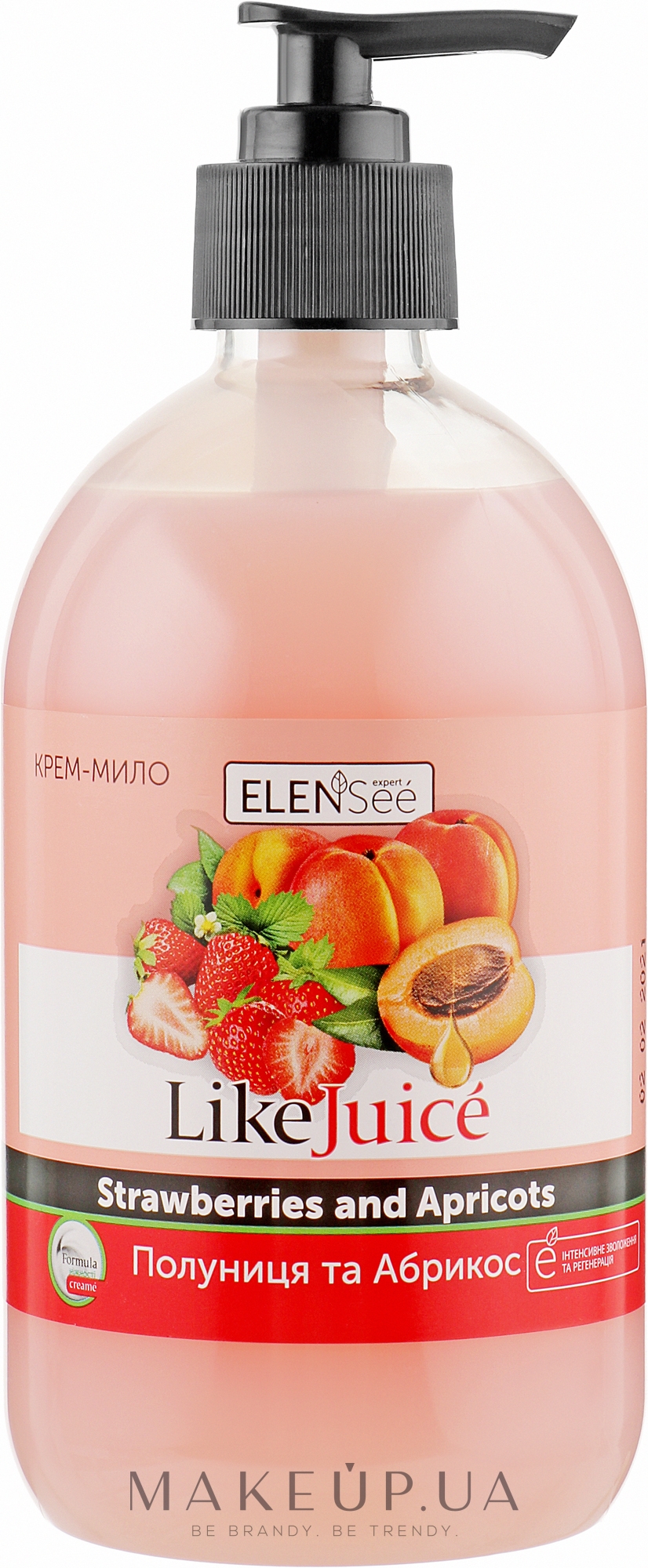 Крем-мило рідке "Полуниця-абрикоса" - ElenSee Like Juice — фото 500ml