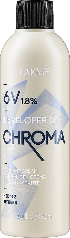 Крем-окислитель - Lakme Chroma Developer 02 6V (1,8%) — фото N1