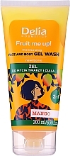 Парфумерія, косметика Гель для миття обличчя й тіла з ароматом манго - Delia Fruit Me Up! Mango Face & Body Gel Wash