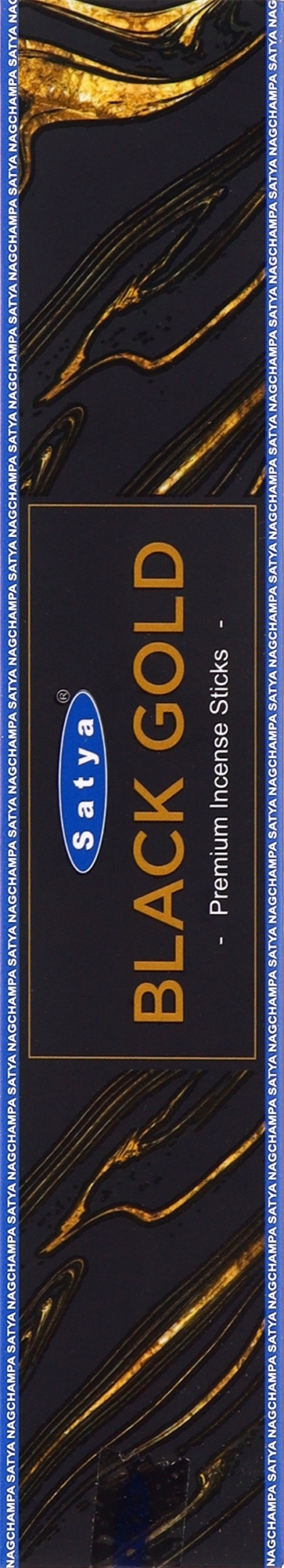 Благовония премиум "Черное Золото" - Satya Black Gold Premium Incense Sticks — фото 15g