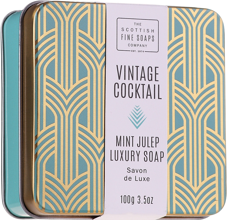 Мыло для рук и тела - The Scottish Fine Soaps Company Vintage Cocktail Mint Julep Luxury Soap — фото N1