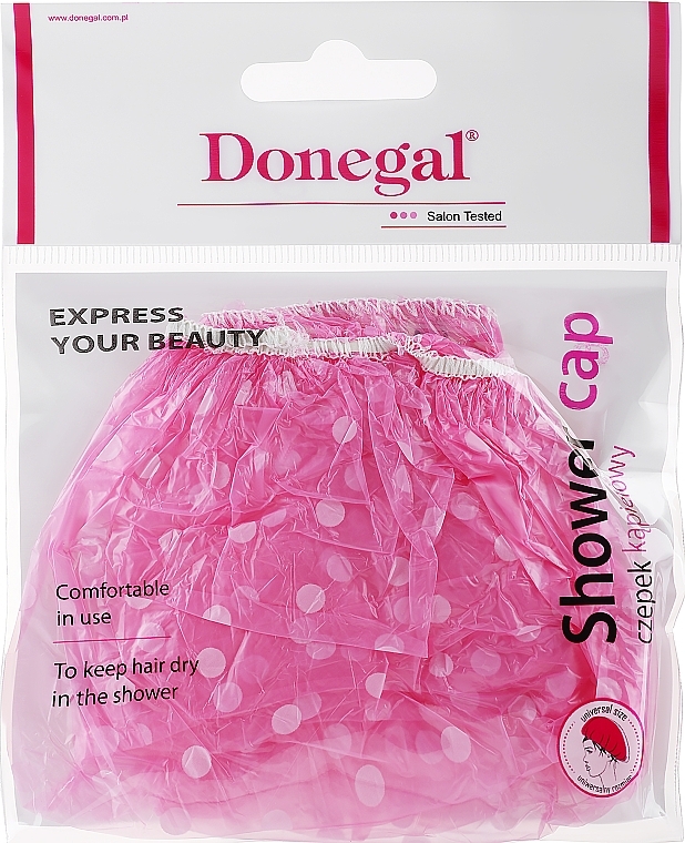 Шапочка для душа, 9298, розовая - Donegal — фото N1