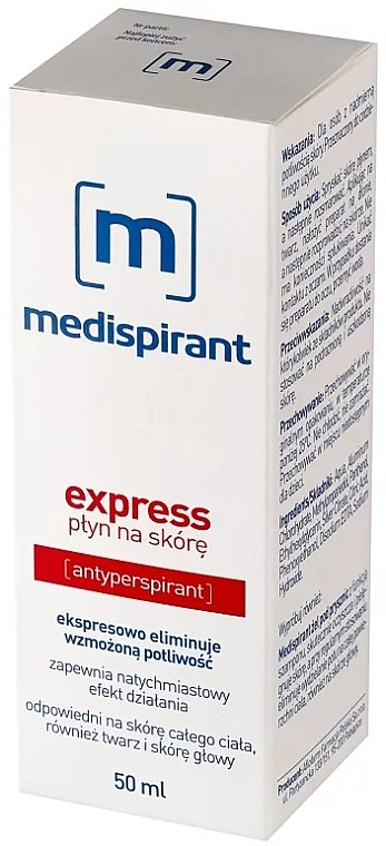 Эмульсия для устранения повышенного потоотделения - Aflofarm Medispirant Express Liquid — фото N1