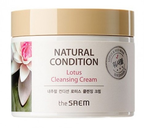 Крем для очищения кожи с лотосом - The Saem Natural Condition Lotus Cleansing Cream