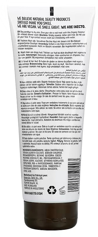 Насыщенный гель для душа с кокосом - Inecto Naturals Deliciously Rich Coconut Shower Wash Gel — фото N2