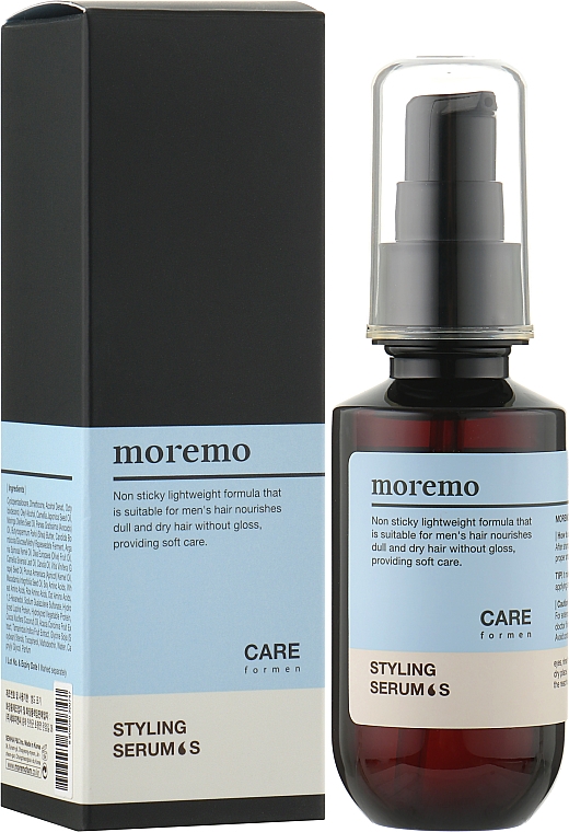 Олійна сироватка для догляду за волоссям - Moremo Care For Men Styling Serum 6S — фото N2