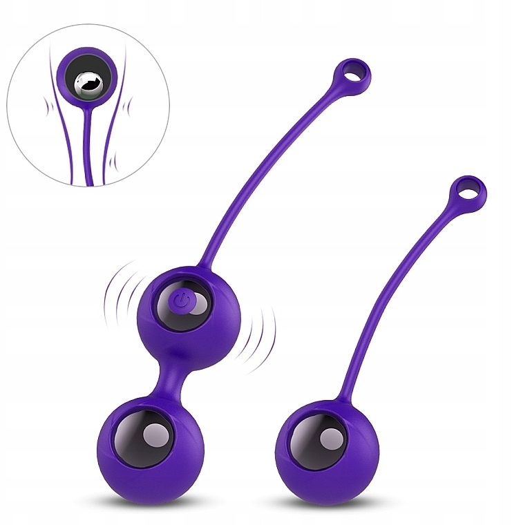 Вагинальные шарики, фиолетовые - Amzing Toy Pearl Violet — фото N1