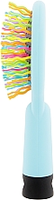 Щітка Rainbow Brush для об'єму волосся, блакитна - Ласкава — фото N3