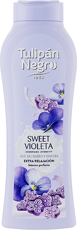 Гель для душа "Сладкая фиалка" - Tulipan Negro Sweet Violet Shower Gel — фото N1