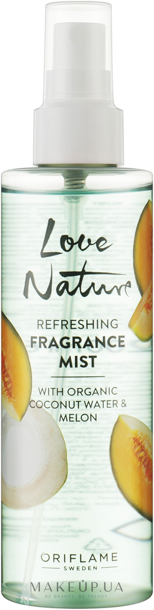 Спрей для тіла з ароматом кокоса та дині - Oriflame Love Nature Refreshing Fragrance Mist — фото 200ml