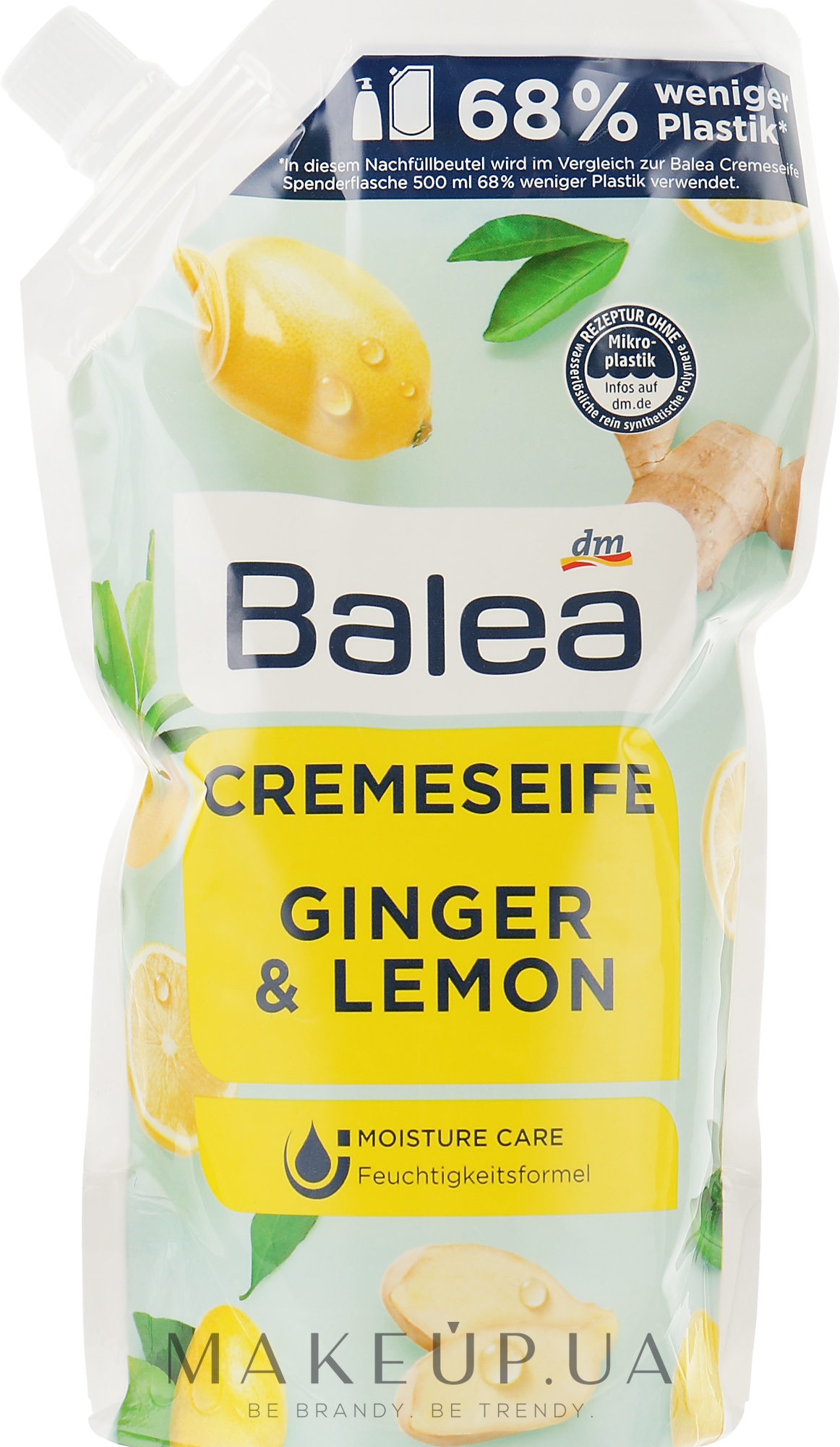 Крем-мило для рук з імбиром і лимоном - Balea Ginger & Lemon Cream — фото 500ml