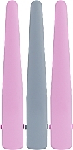 Парфумерія, косметика Затискач перукарський для волосся, рожевий + сірий + рожевий - Puffic Fashion