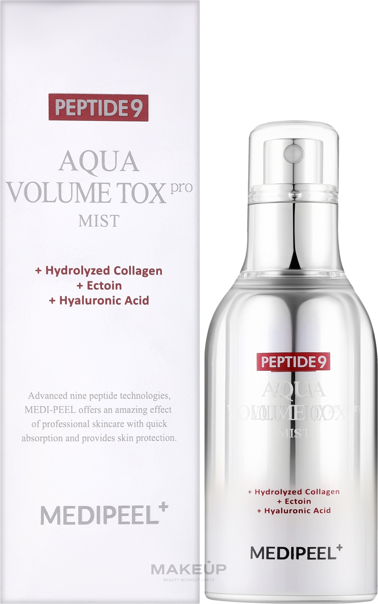 Зволожувальний пептидний міст для пружності шкіри - Medi-Peel Peptide 9 Aqua Volume Tox Pro Mist — фото 50ml