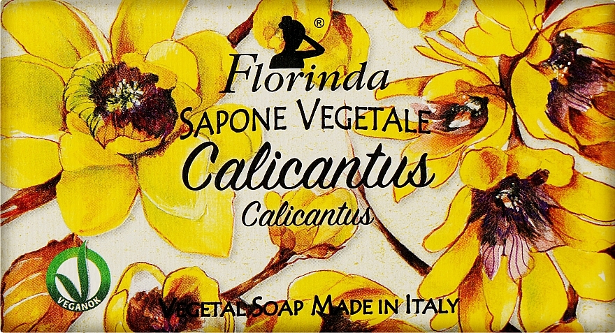 Мыло натуральное "Каликант" - Florinda Sapone Vegetale Calicantus — фото N1