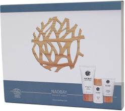 Парфумерія, косметика Омолоджувальний набір - Naobay Renewal Anti-Aging Kit (milk/100ml + ton/50ml + cr/30ml)