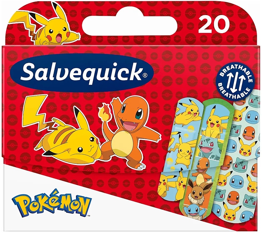 Дитячі пластирі - Salvequick Pokemon — фото N1