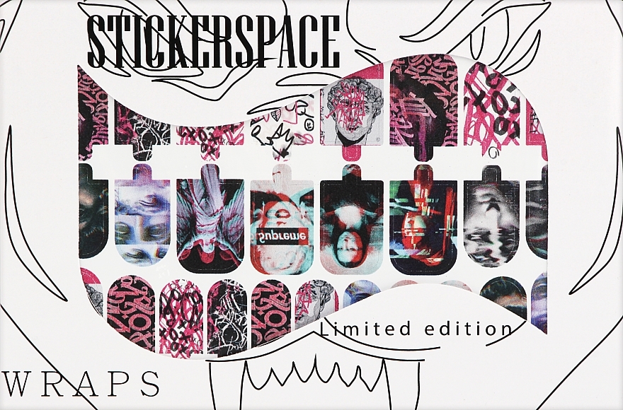 Дизайнерські наклейки для нігтів "Error" - StickersSpace  — фото N1
