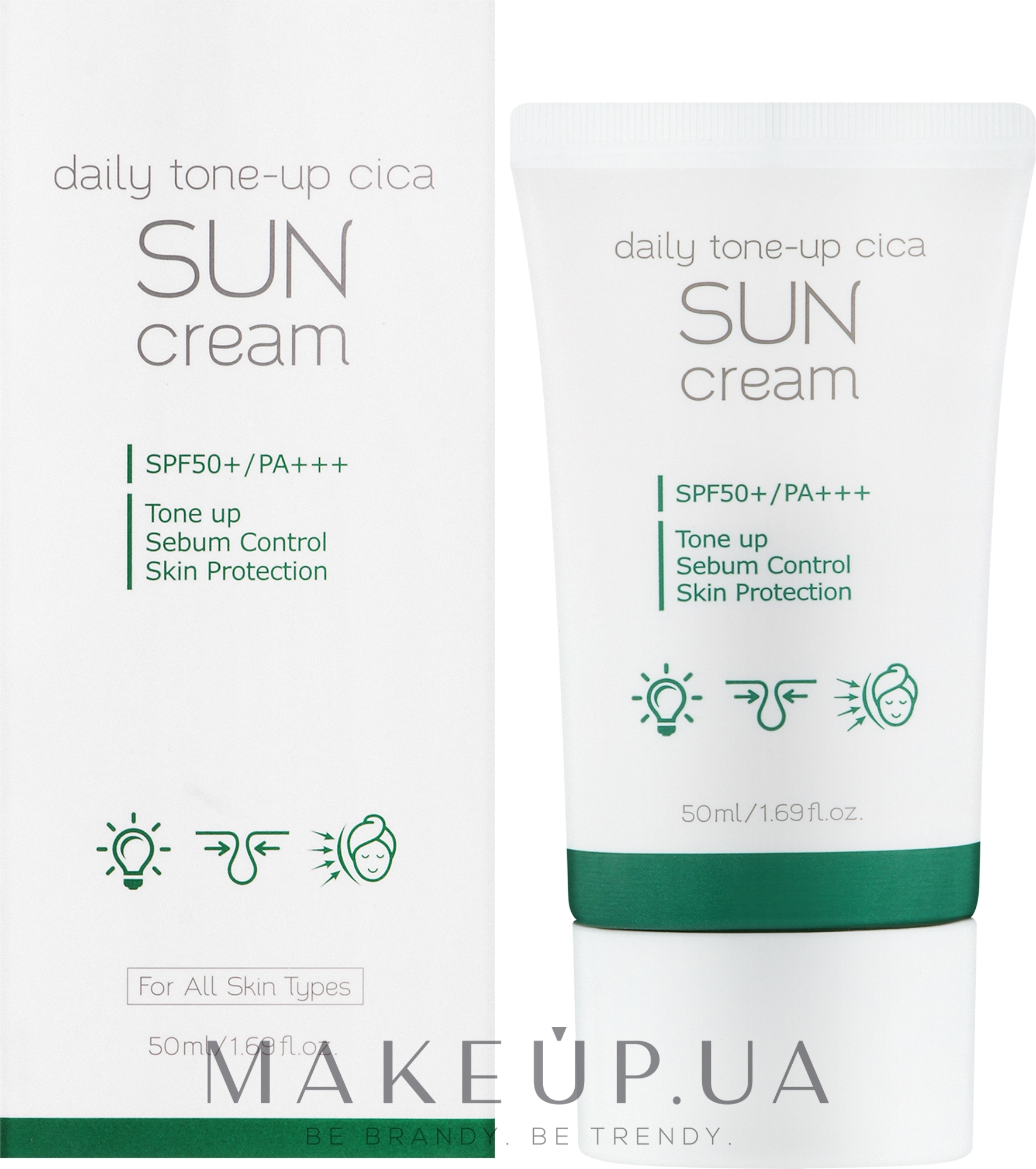 Сонцезахисний крем - Prreti Daily Tone-Up Cica Sun Cream — фото 50ml